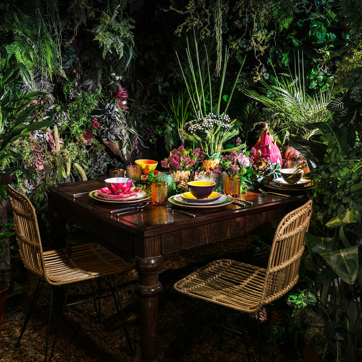 Bordallo Pinheiro Tropical Fruits skål 50 cl dragefrukt