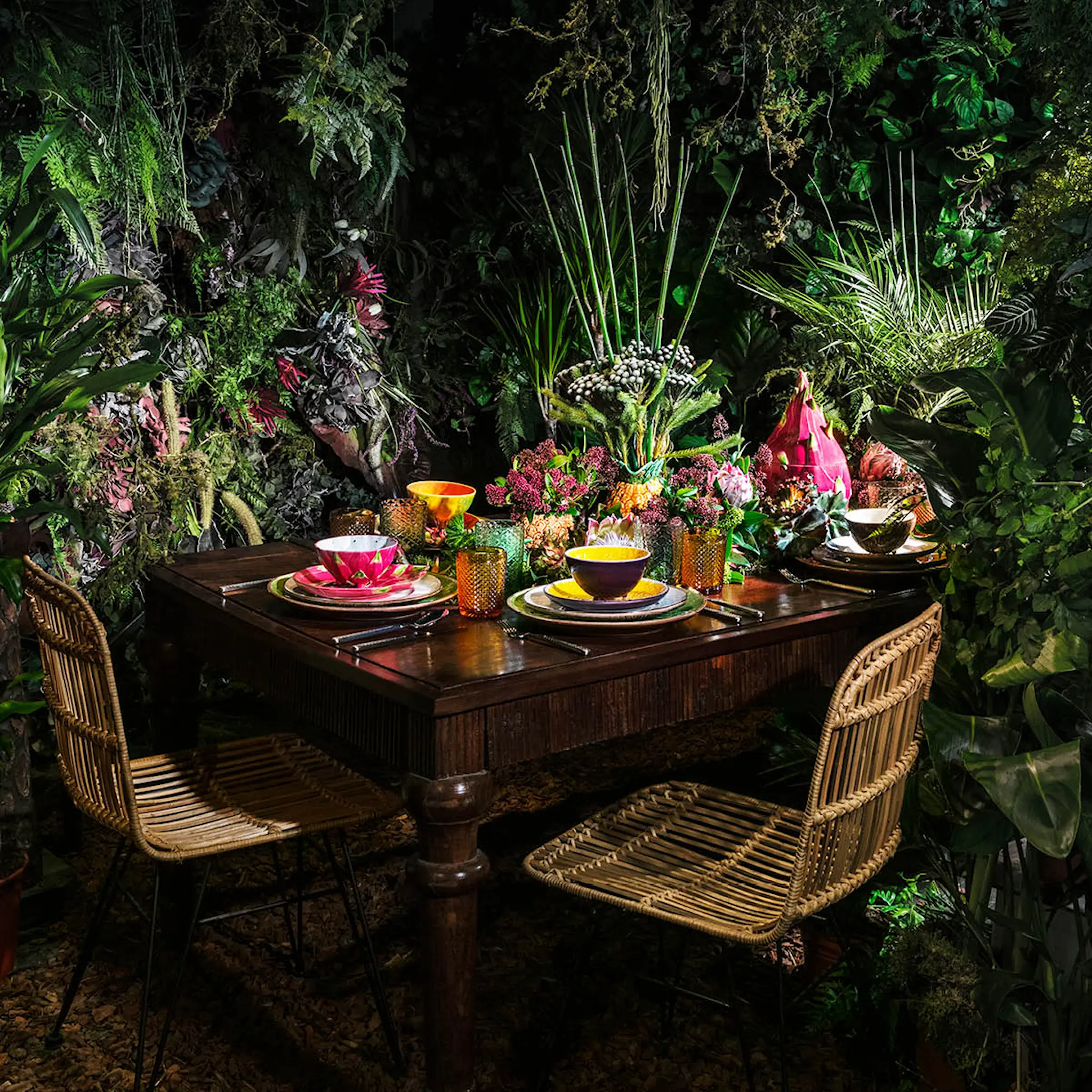 Bordallo Pinheiro Tropical Fruits skål 50 cl dragefrukt