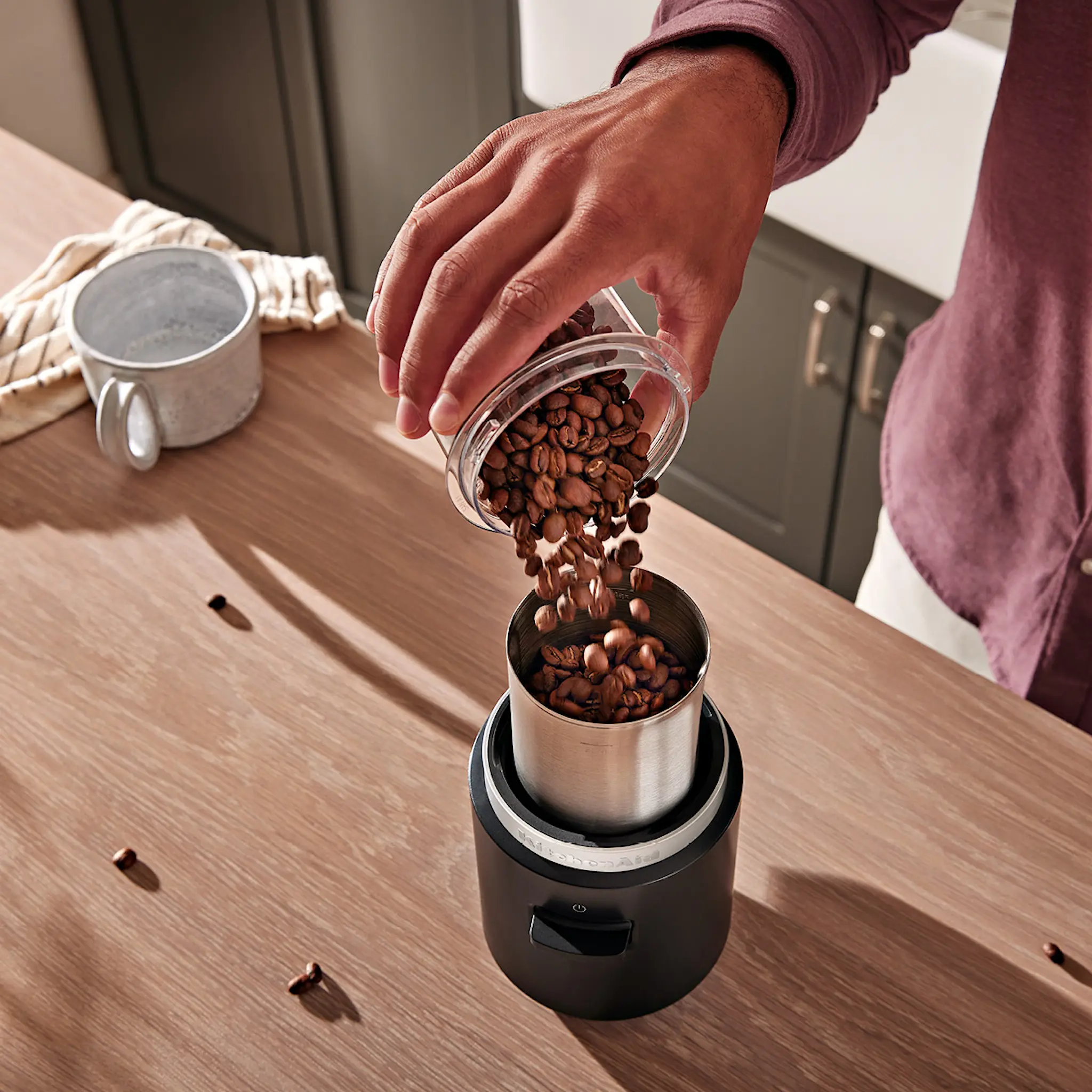 KitchenAid KitchenAid Go Cordless Kaffekvarn 5KBGR111BM med batteri Mattsvart