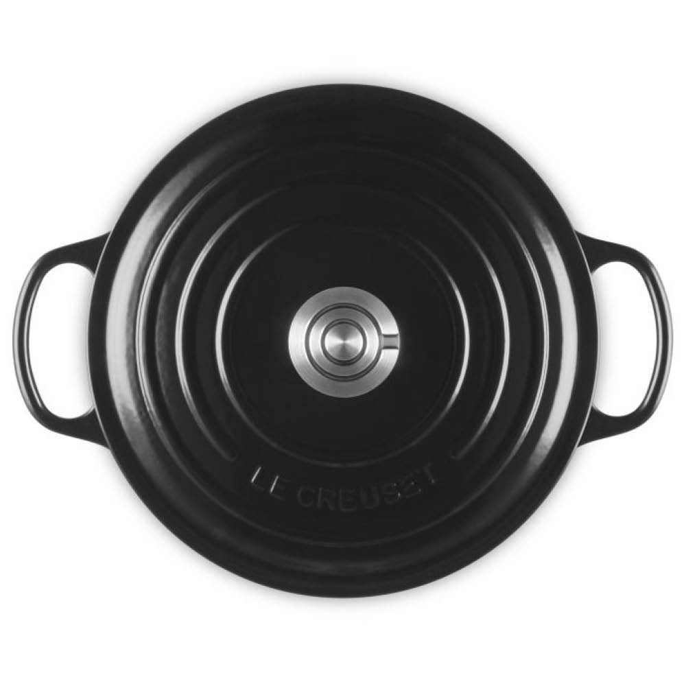 Le Creuset Signature gjutjärnsgryta rund 5,3L 26 cm black/crucible knob