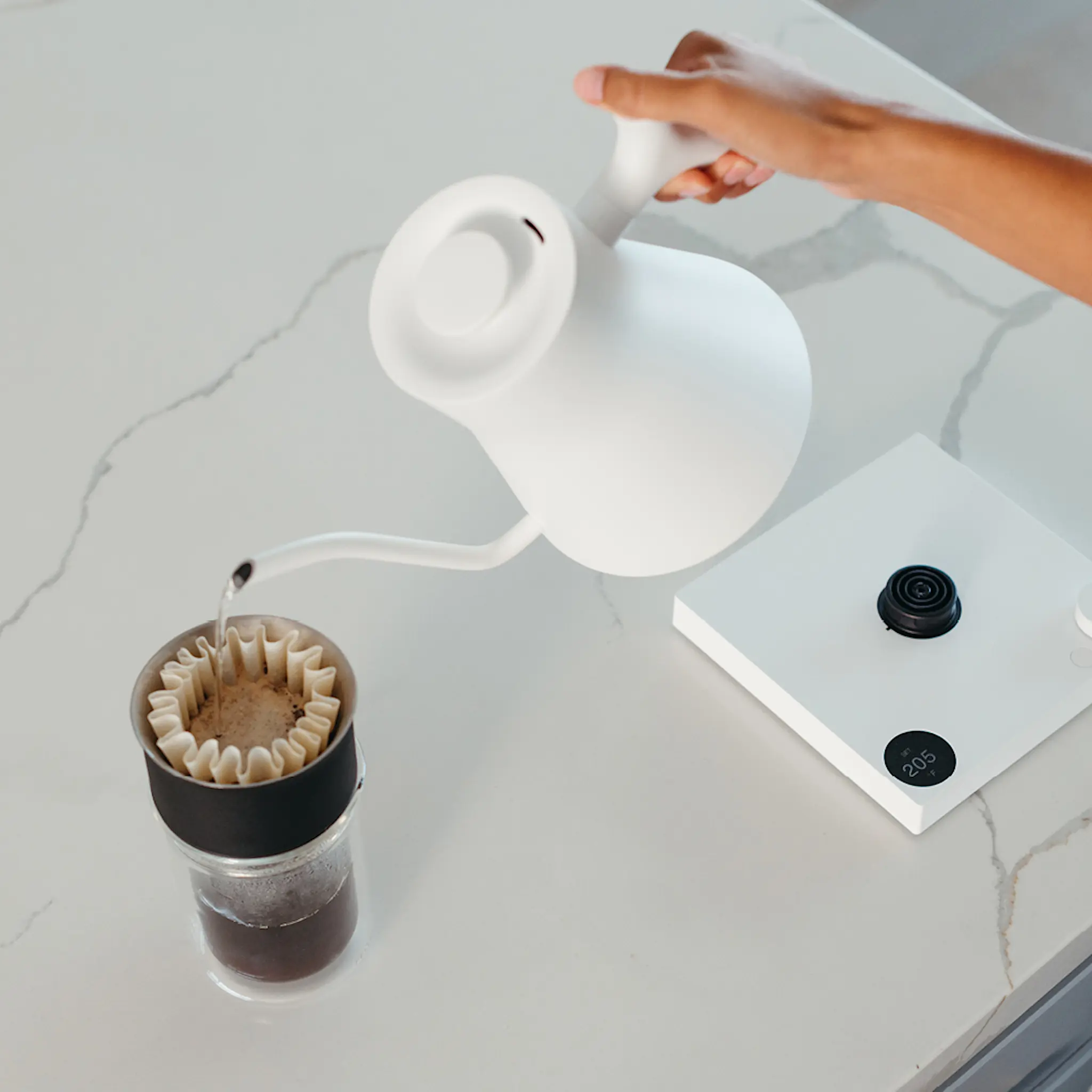 Fellow Stagg EKG Pro Vedenkeitin 0,9 L Mattavalkoinen