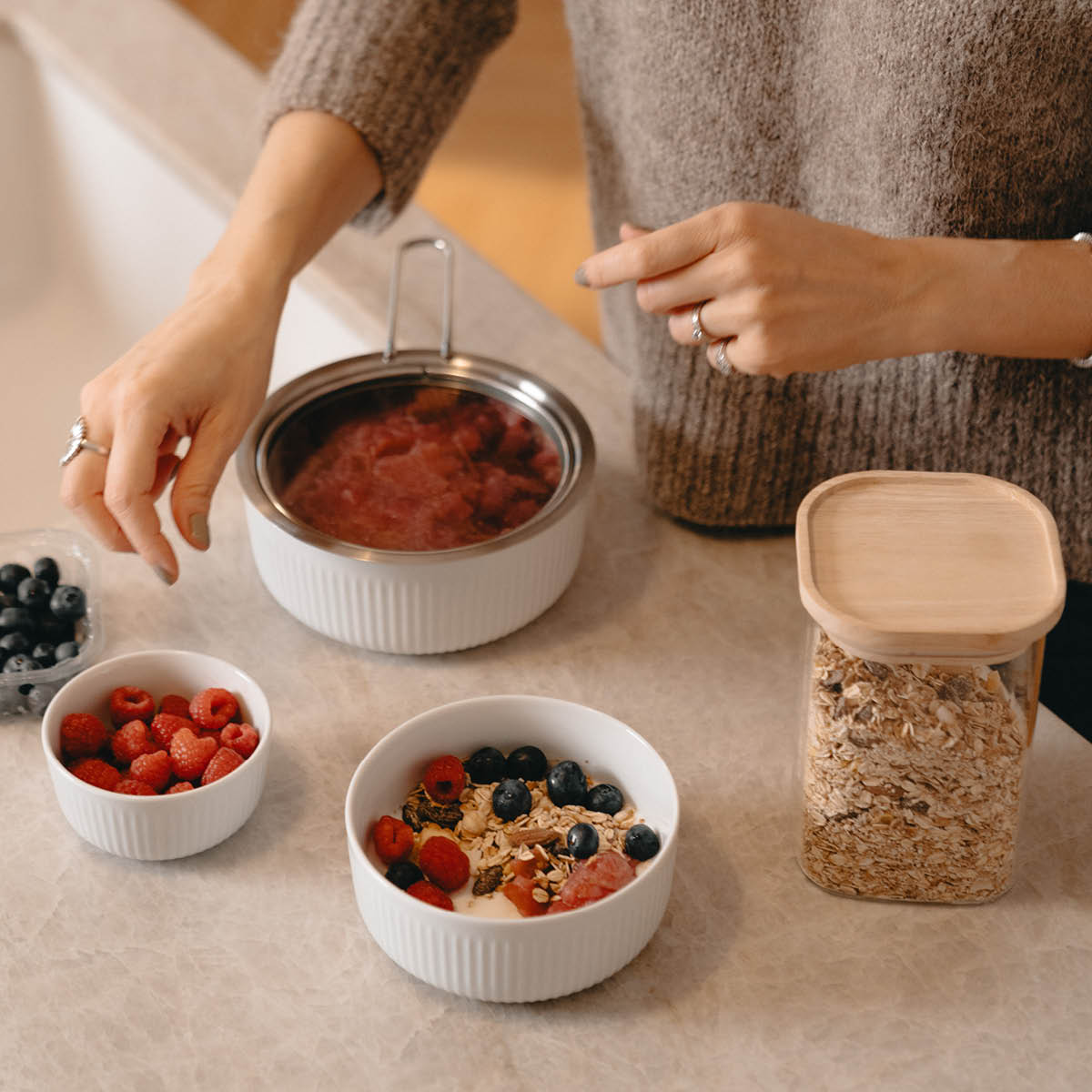 Eva Trio Legio Nova skål 0,5L hvit