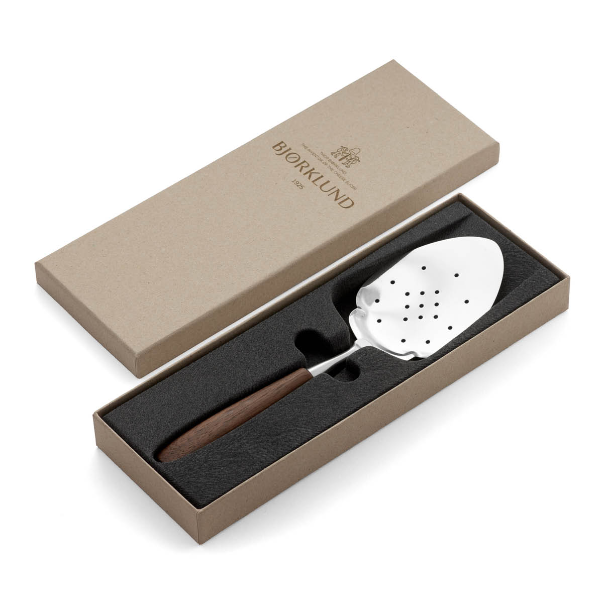 Bjørklund Träskaft fiskspade 24 cm valnöt