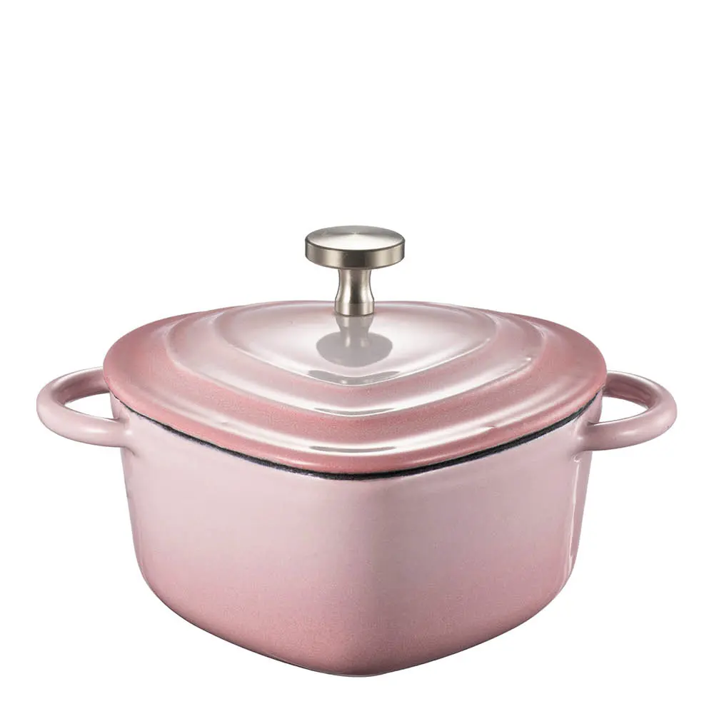 Mini Valurautapata sydän 22 cl Blush Pink