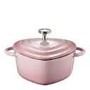Mini gjutjärnsgryta hjärtformad 22 cl blush pink