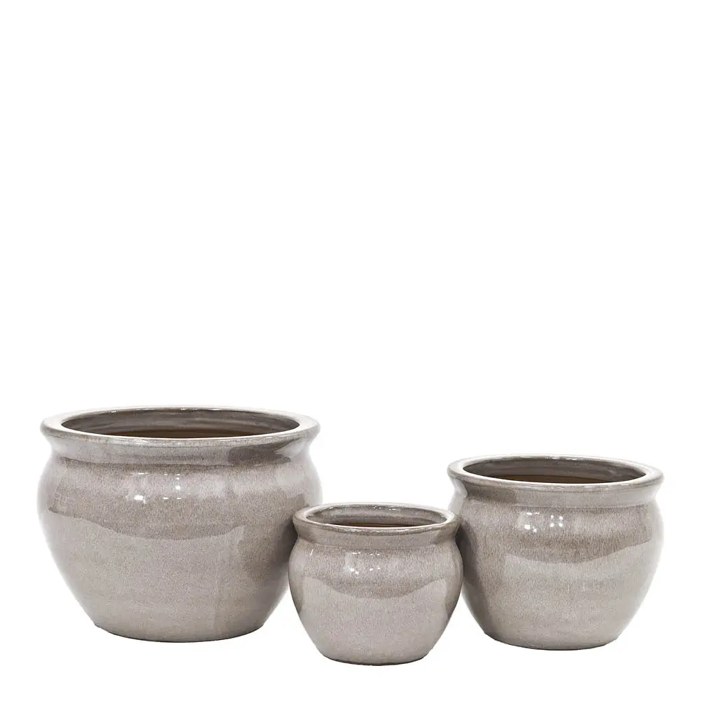 Blanka Kukkaruukku 17/23/29 cm 3 kpl Harmaa