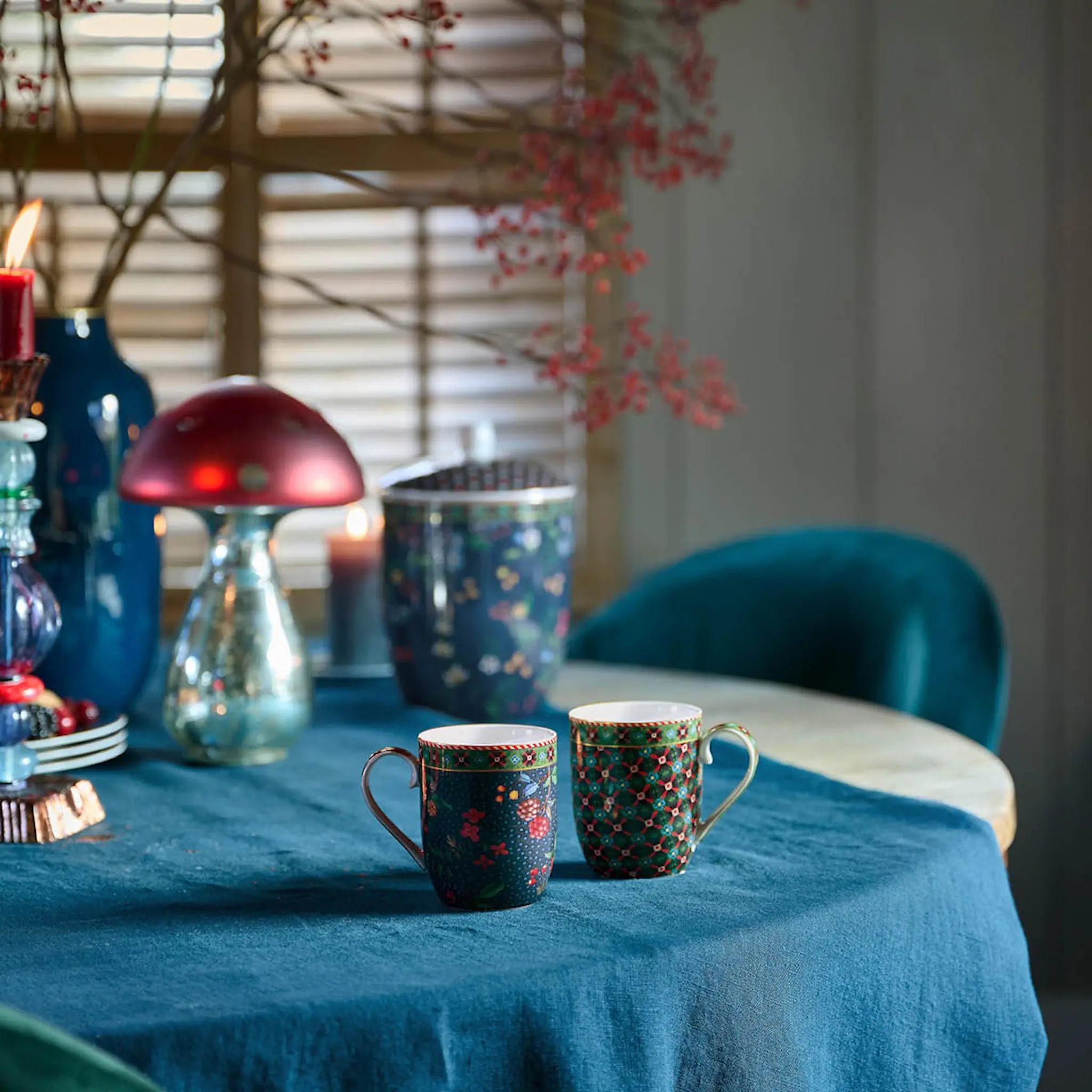 Pip Studio Berry Blues Muki 20 cl 2 kpl Sininen