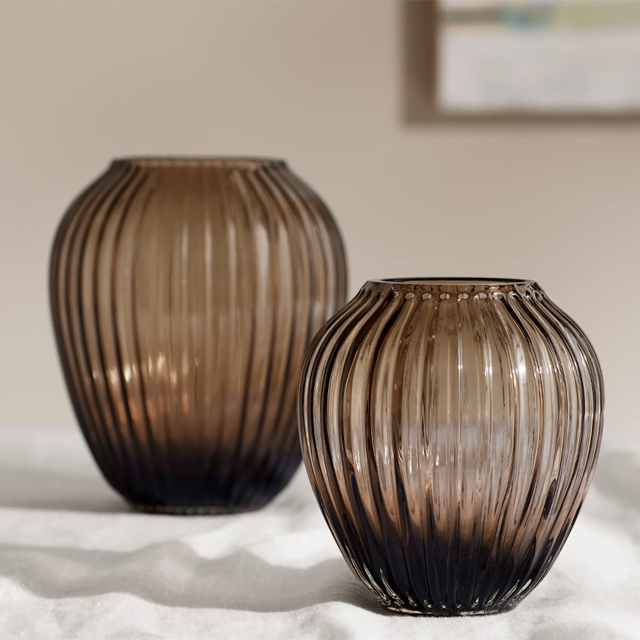 Kähler Hammershøi Maljakko 15 cm Ruskea