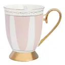 Strisce Mugg 28 cl Rosa/Guld