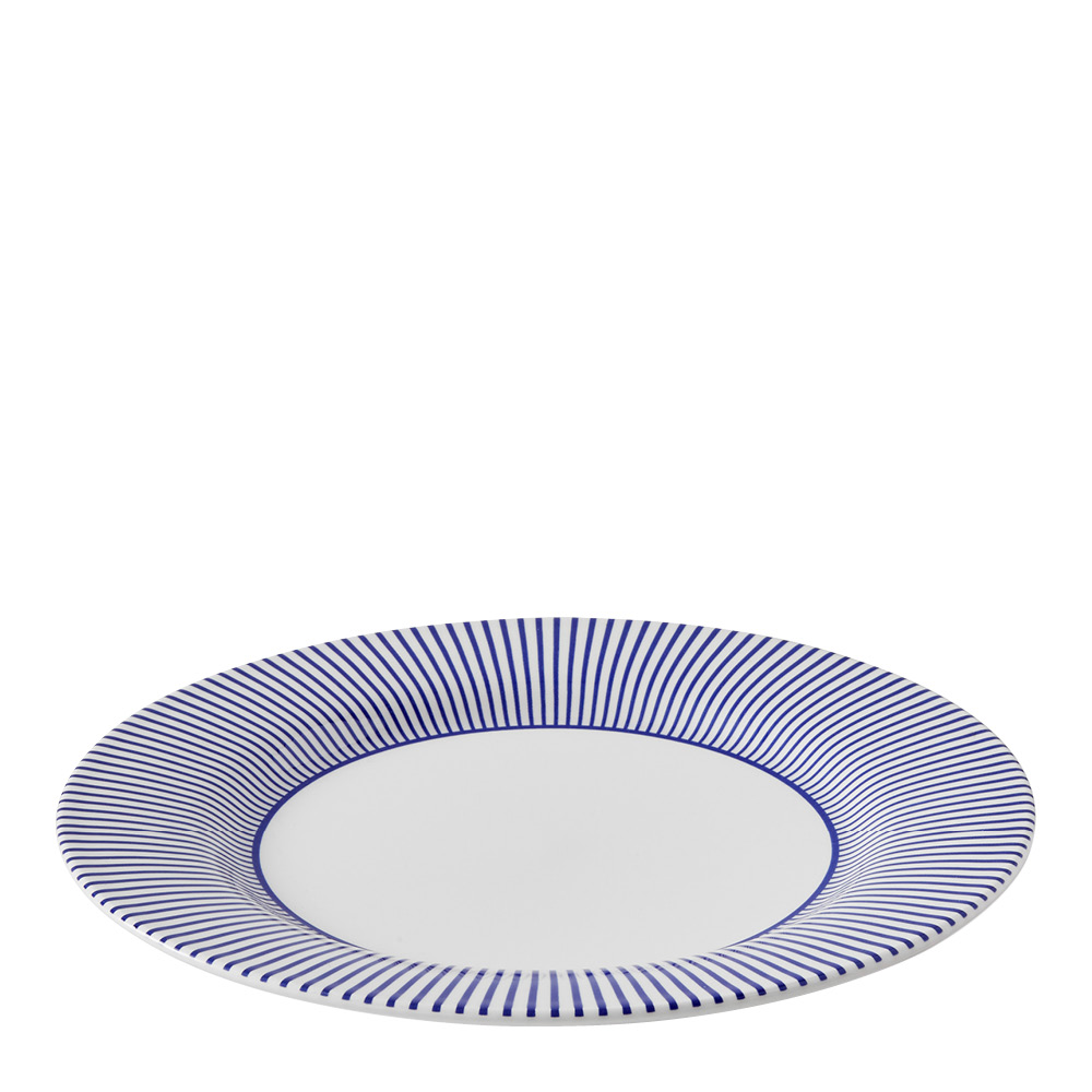 Spode Steccato tallerken 28 cm koboltblå