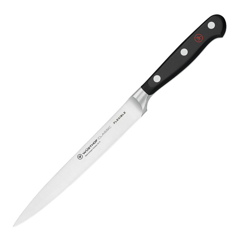 Wüsthof Classic fiskefileteringskniv 16 cm fleksibelt blad svart