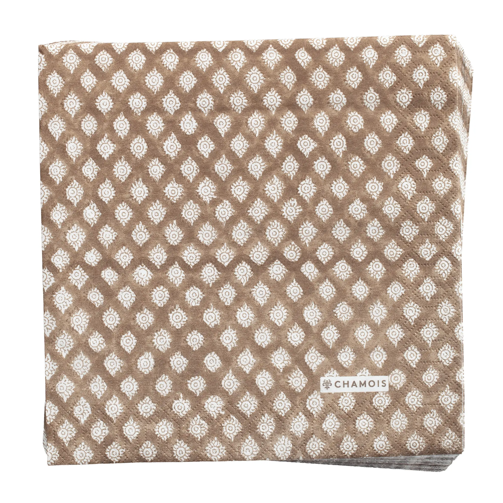 Chamois Medallion servett 40x40 cm 50-pack light brown