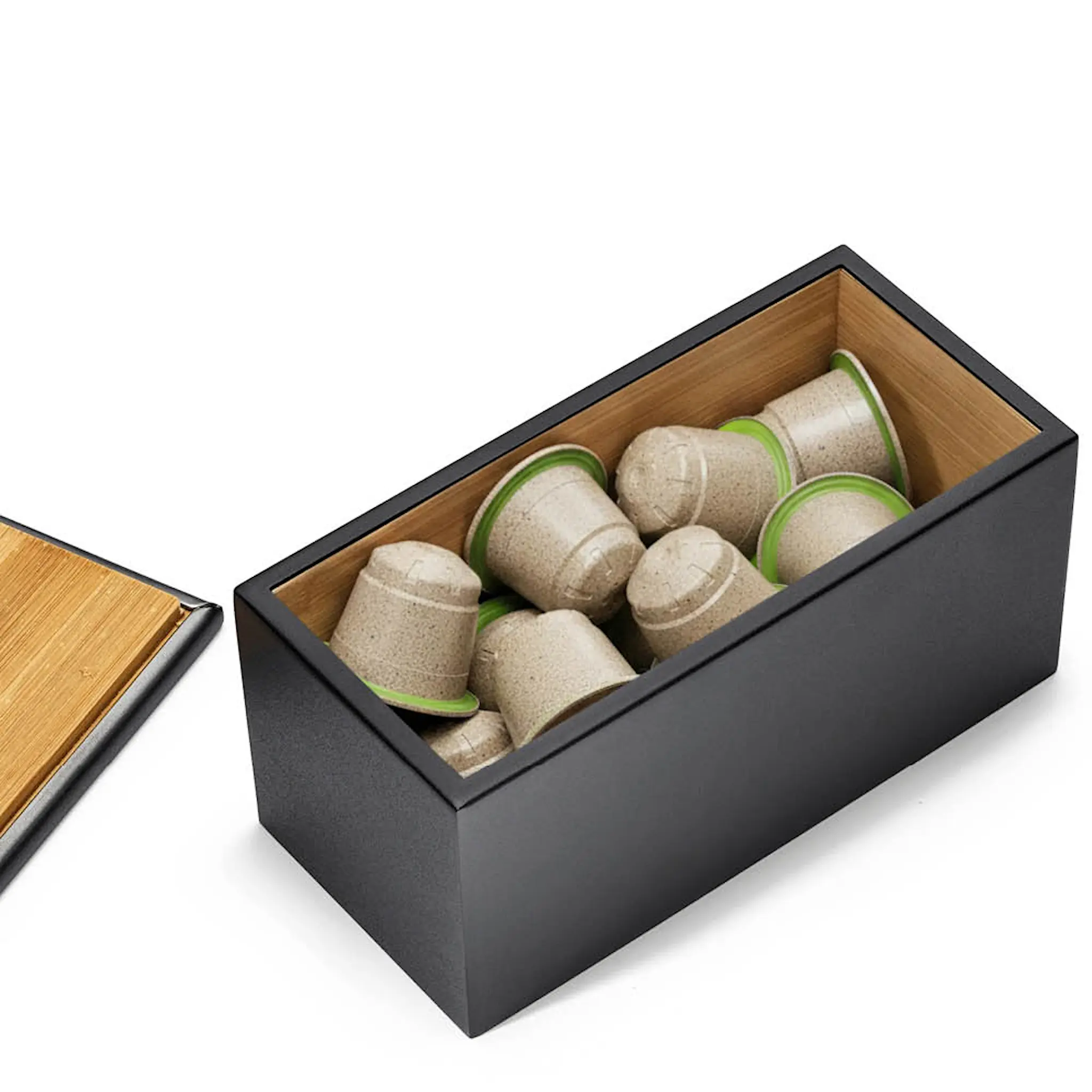 Sjöstrand Säilytyslaatikko kahvikapseleille 30x28x8,5 cm Musta