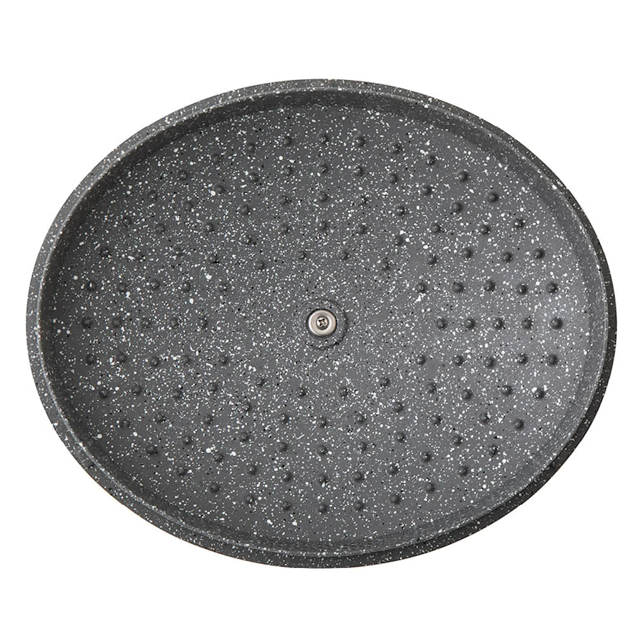 MasterClass Cast Aluminium oval gryta med självösande lock och sil 6 L svart