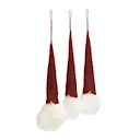 Grankvist tomte hängande 3-pack röd/vit