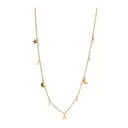 Steel - Miniature halsband kort med stjärntema guld