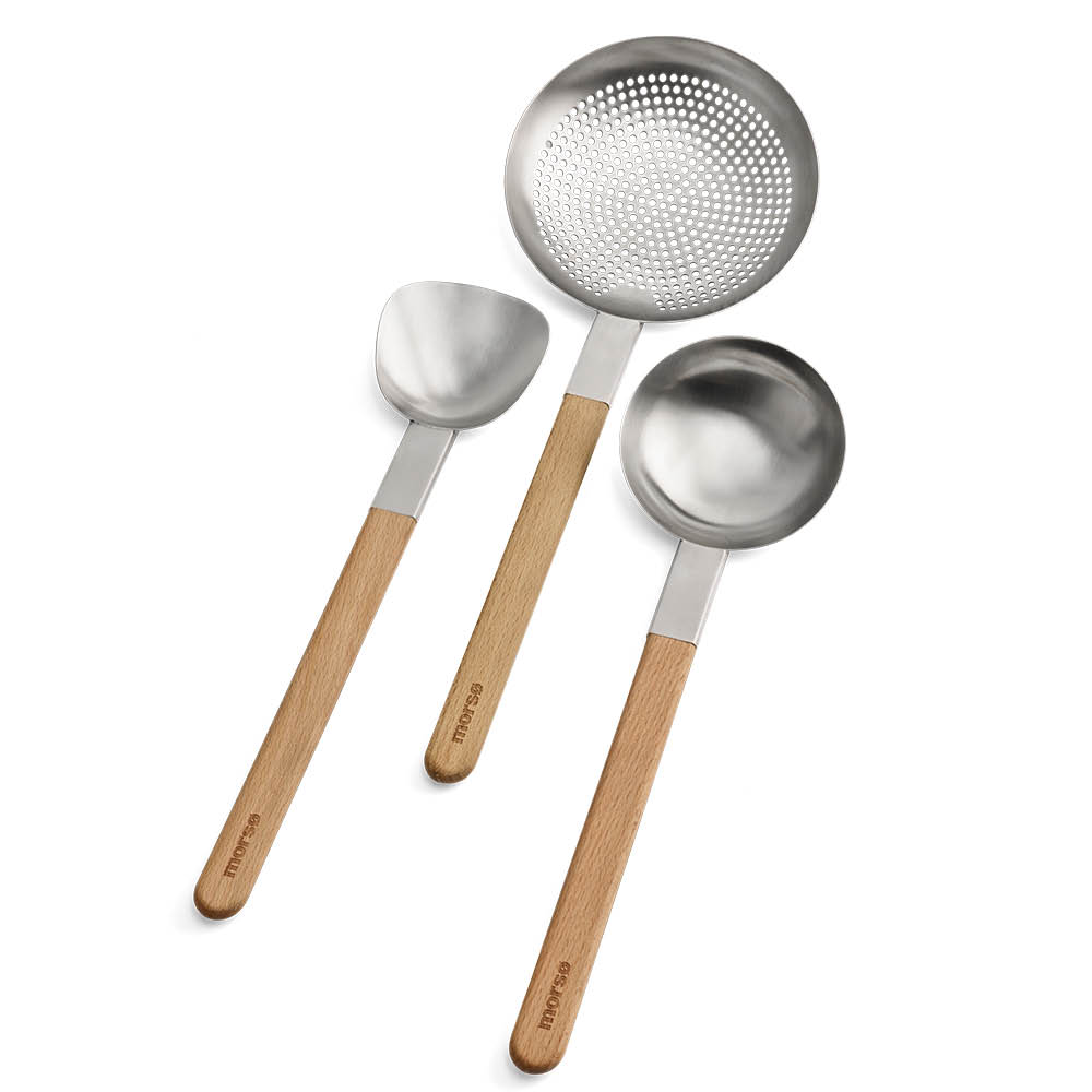 Morsö Vulcano Kauha 40 cm Teräs/Tammi