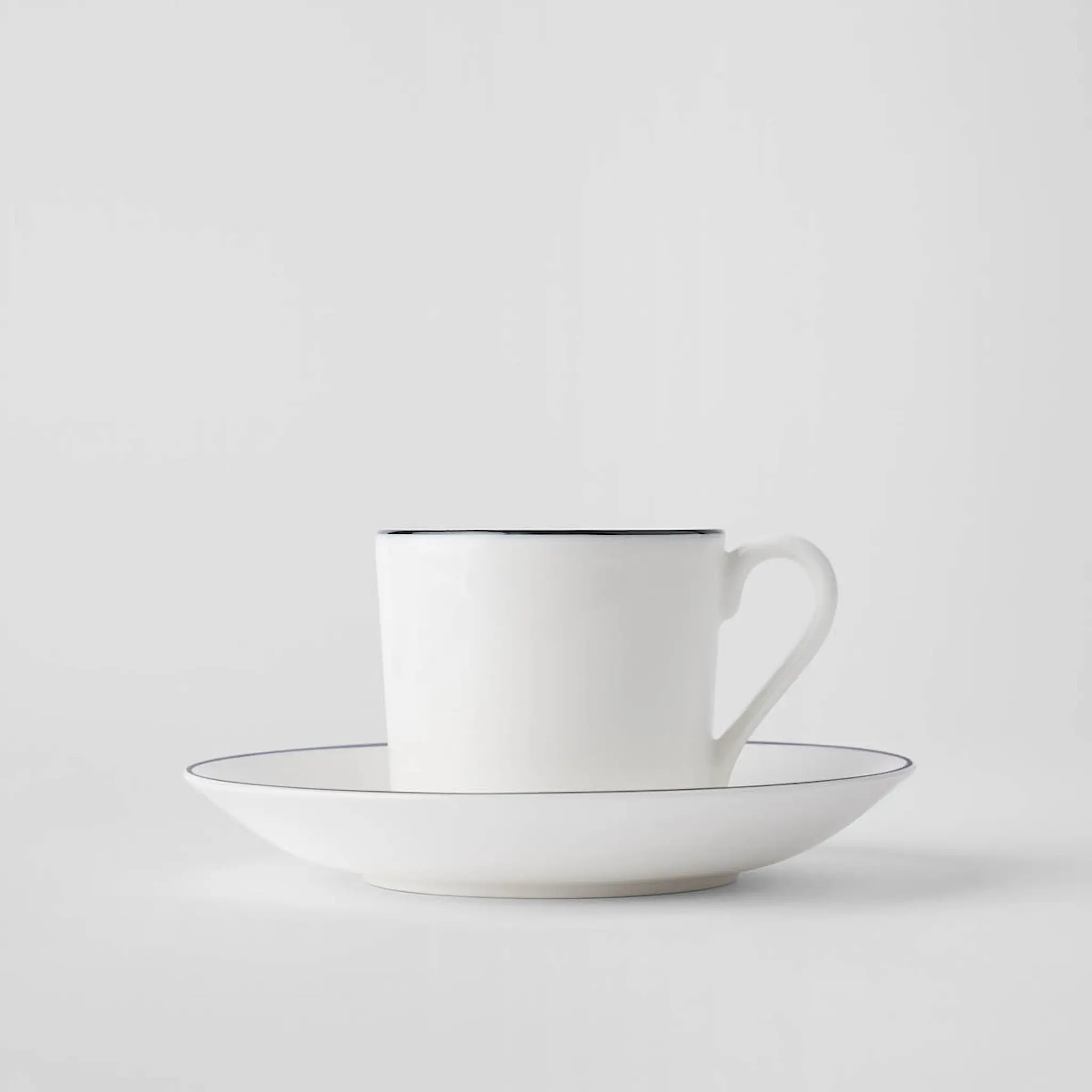 Gustafsberg Natur rett kaffekopp med skål 15 cl snøhvit