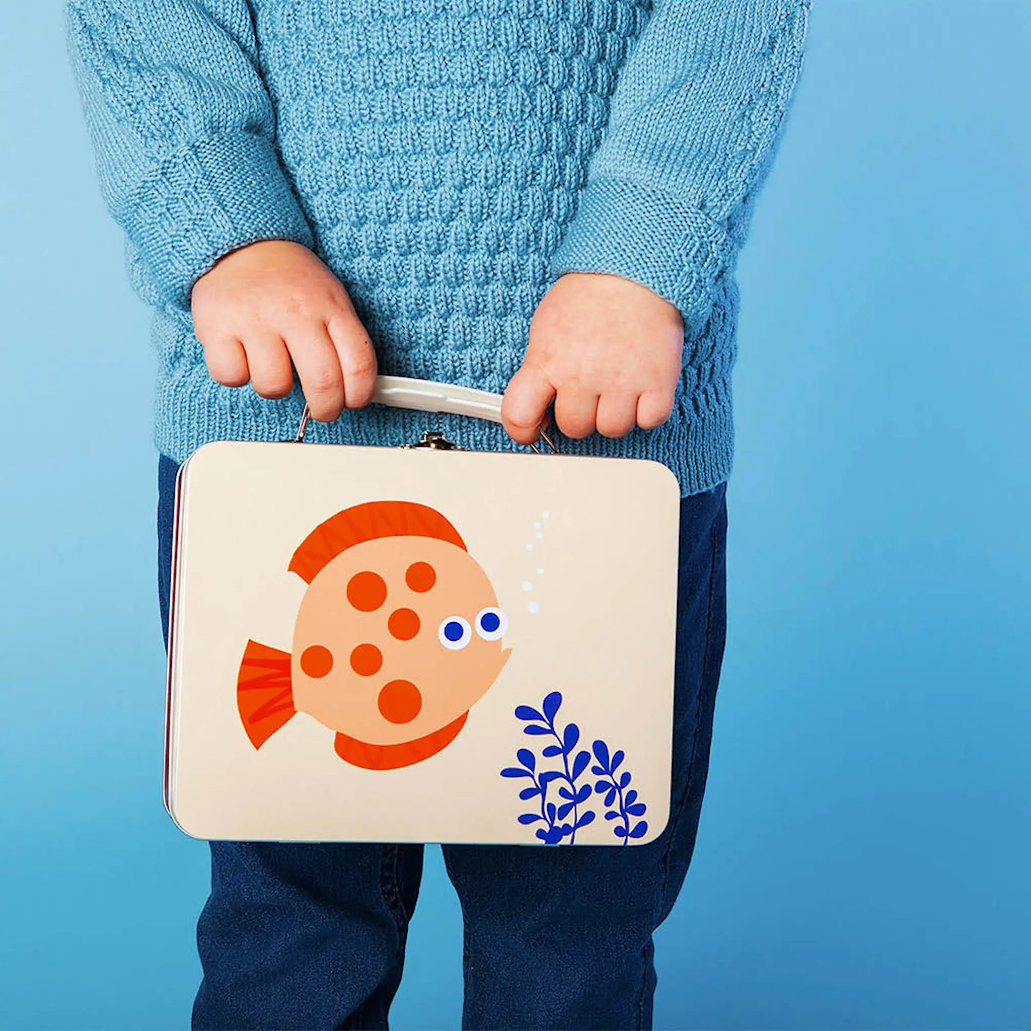 Blafre Ebb och Flod plåtväska 16x19 cm gul