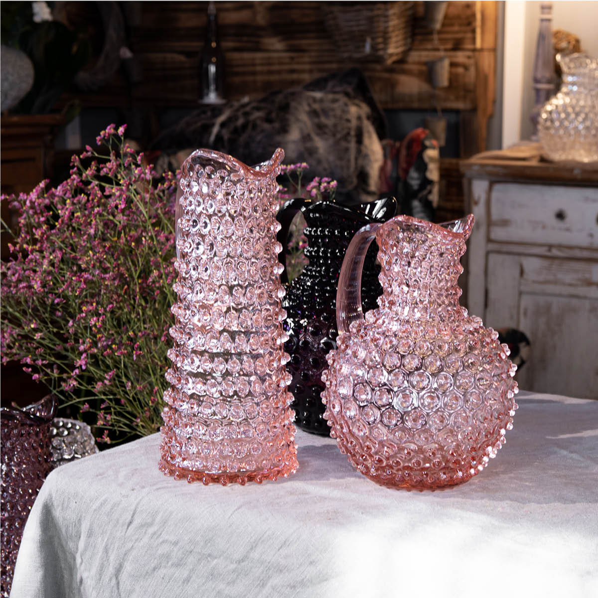 Klimchi Hobnail karaffel 1L rosaline 27 cm