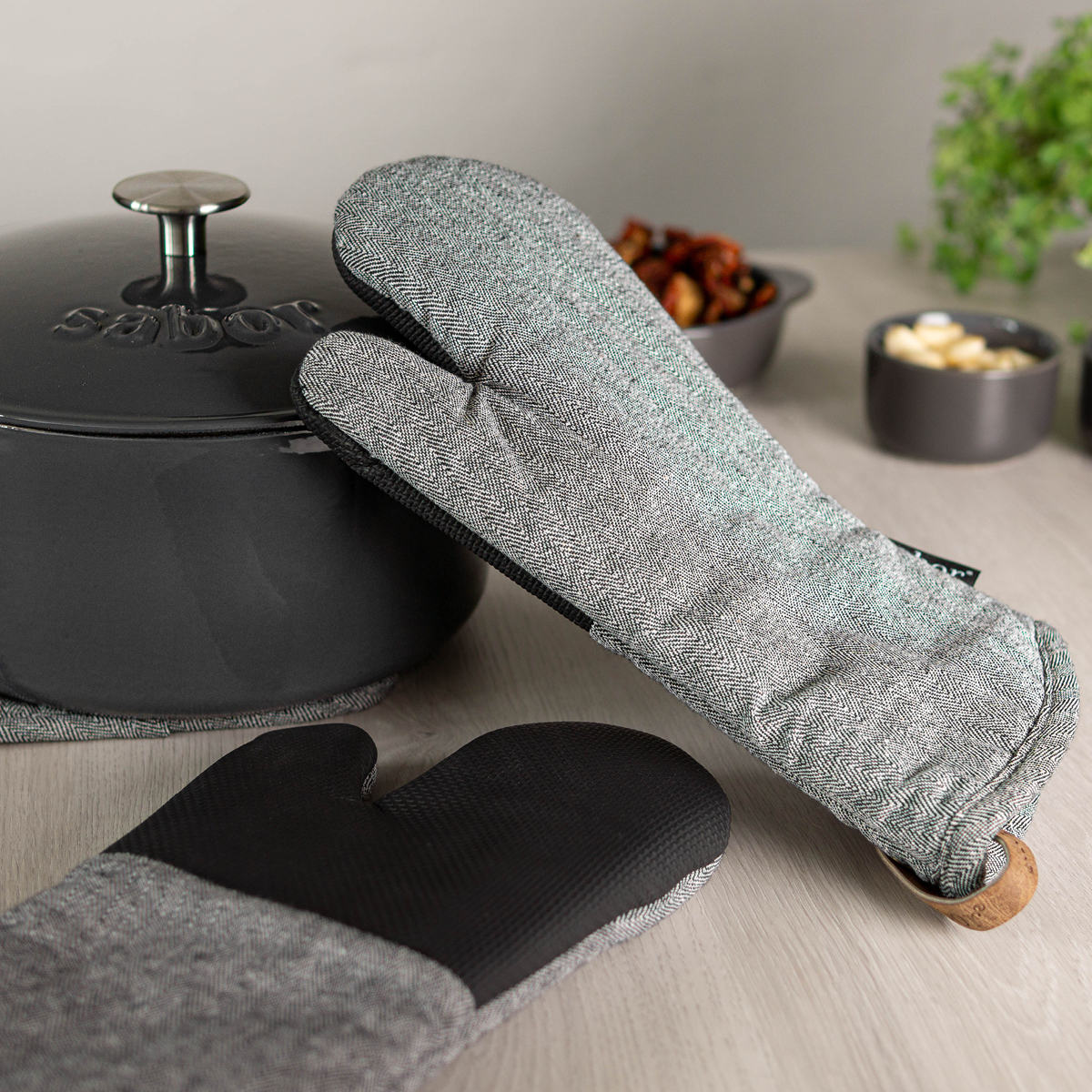 Sabor Home Patakinnas vasenkätinen Harmaa