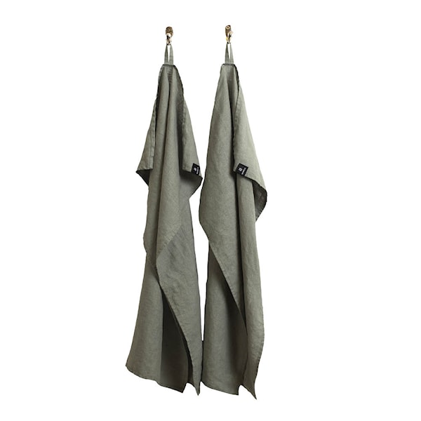 Sunshine kökshandduk linne 50x70 cm 2-pack sage