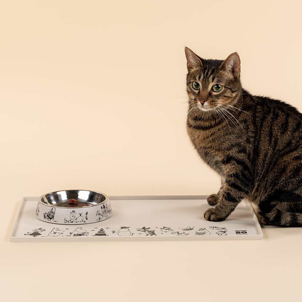 Muurla Mummi for Pets silikonmatte 48x30 cm Mummi 80 benhvit/svart