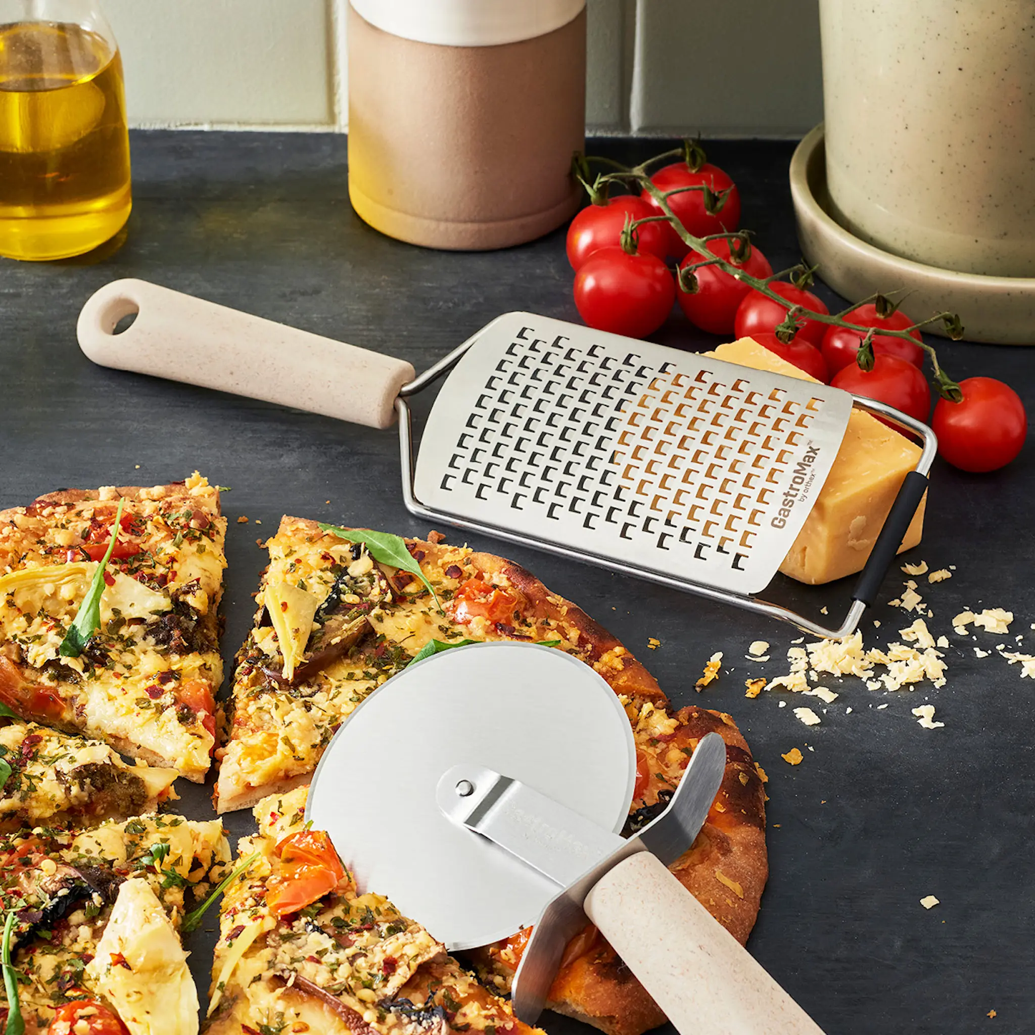 Gastromax BIO range pizzaskärare 22 cm linne