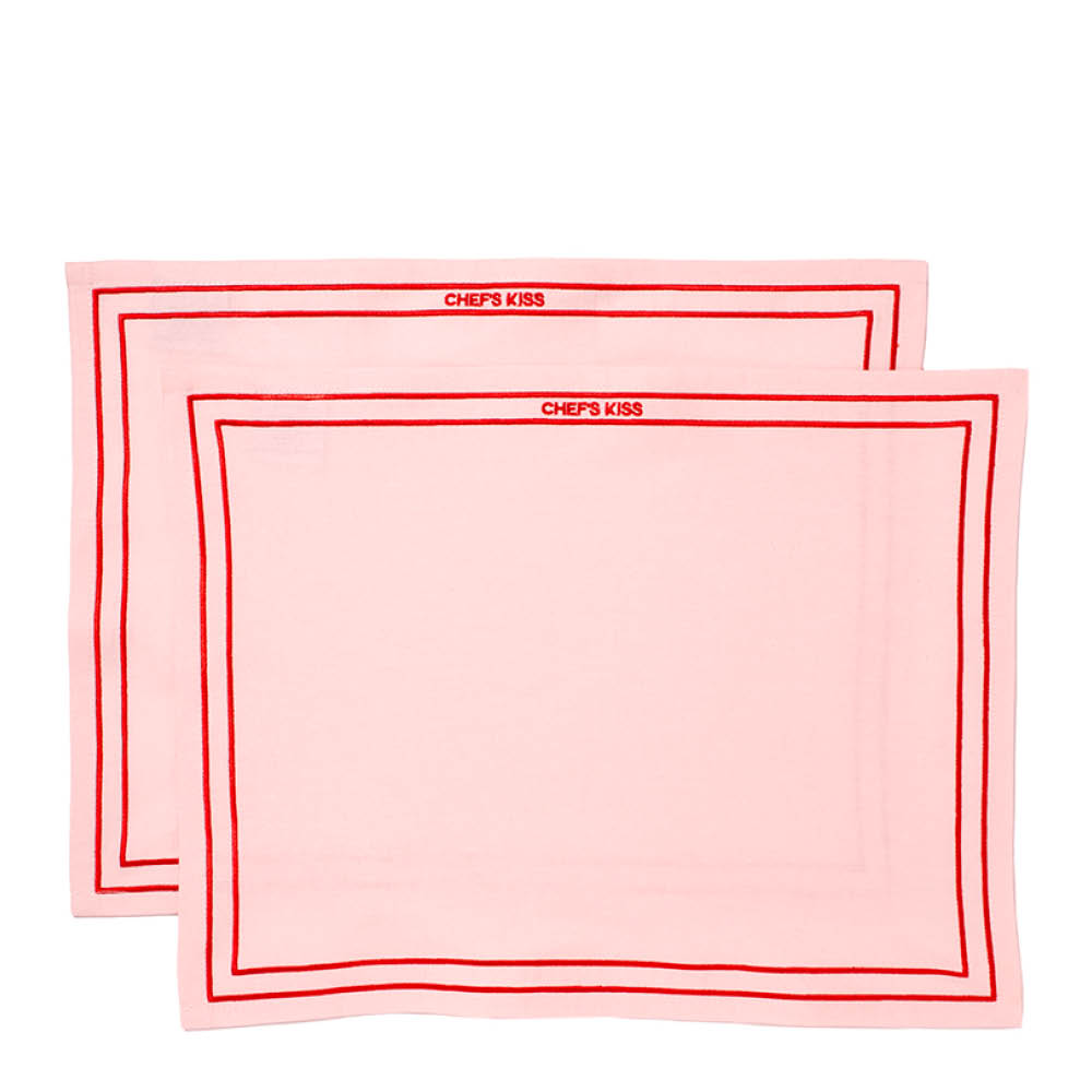 Vondels Bordstabletter CHEF'S KISS 2-pack rosa