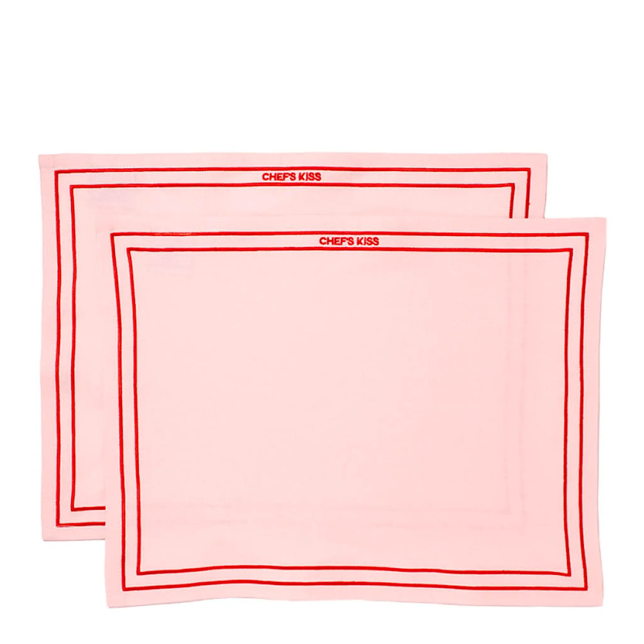 Vondels Bordstabletter CHEF'S KISS 2-pack rosa