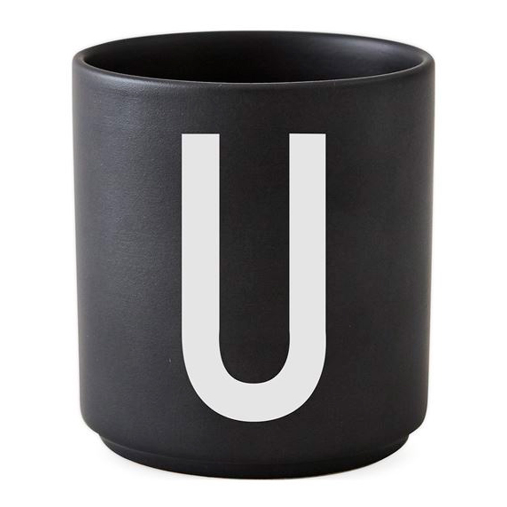 Design Letters Personal Kirjainmuki U 25 cl Musta