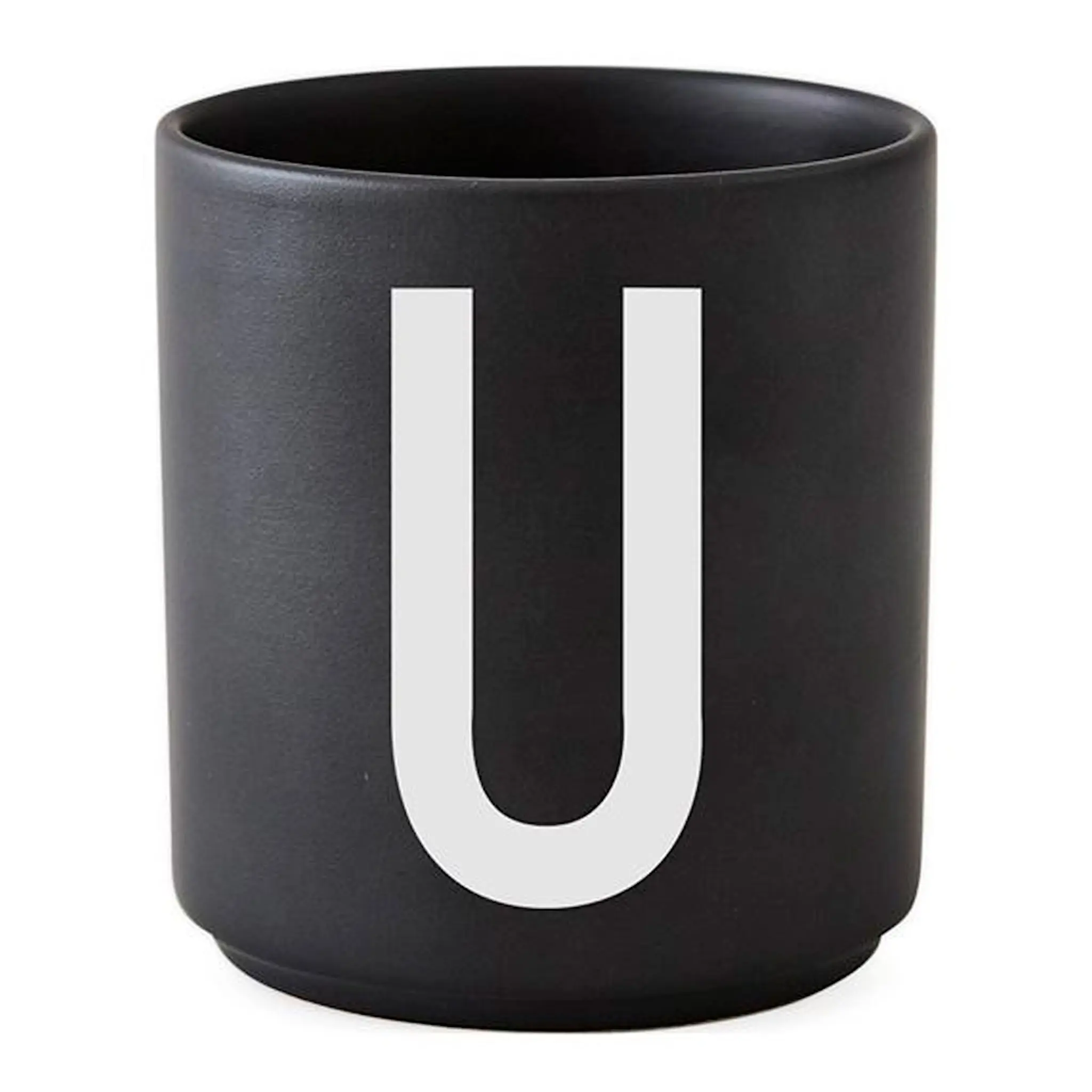Design Letters Personal Kirjainmuki U 25 cl Musta