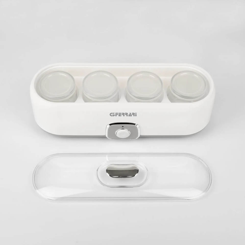 G3 Ferrari Fermento 4 yoghurtmaskin med 4 glas G1013300 vit