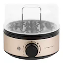 Satin Gold Line äggkokare för 7 ägg svart