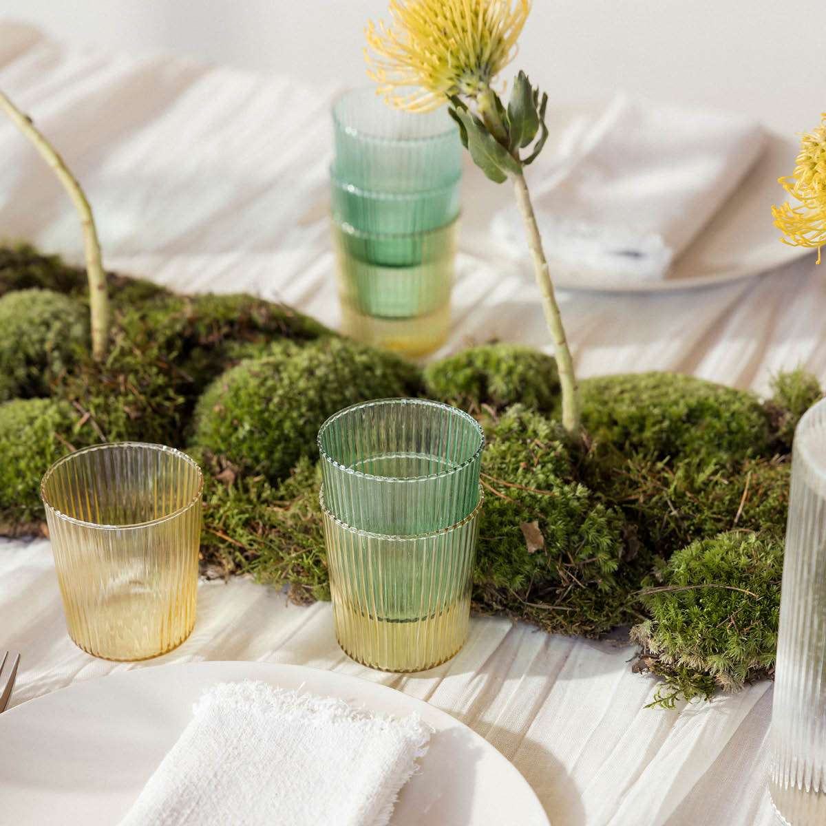 Paveau Ribbed Elegance flaska Cable 1,25 L gul