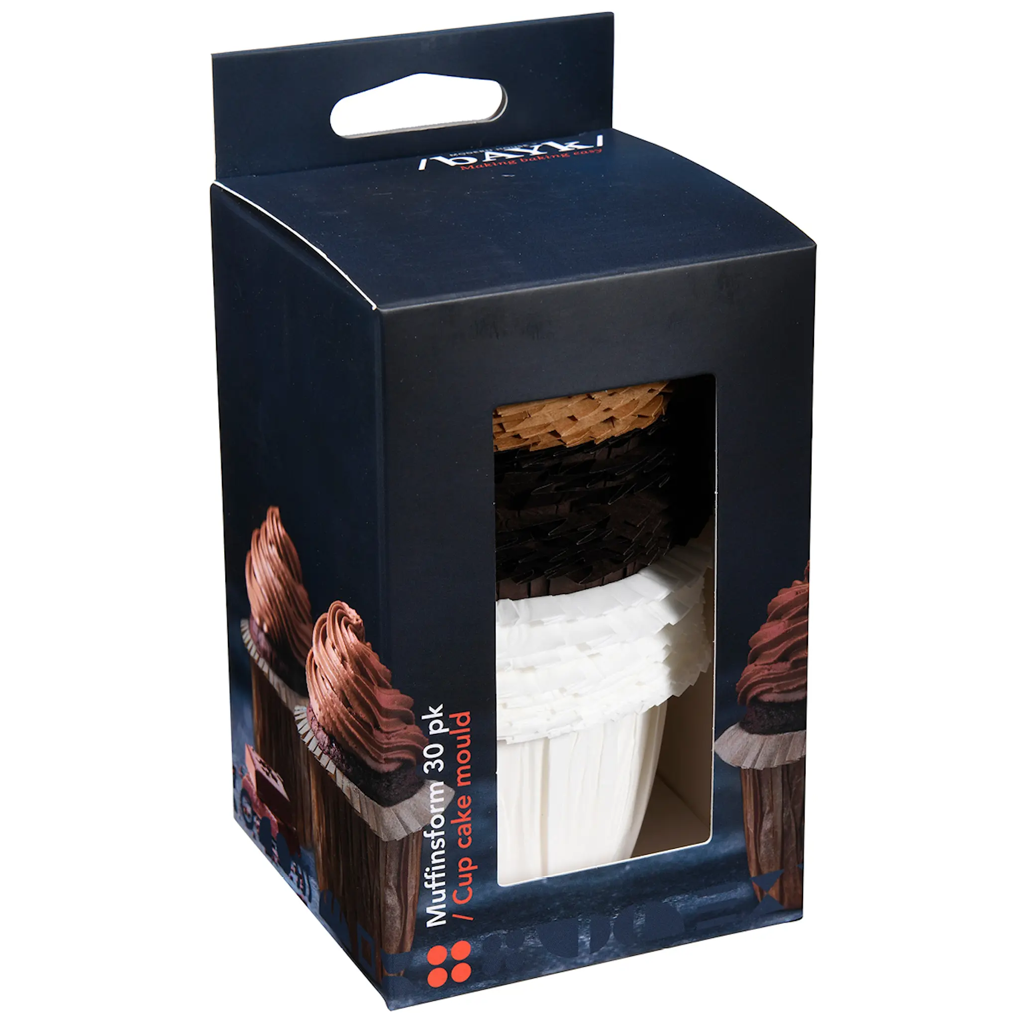 Modern House bAYk Muffinsform 8x5 cm 30-pack Mulit