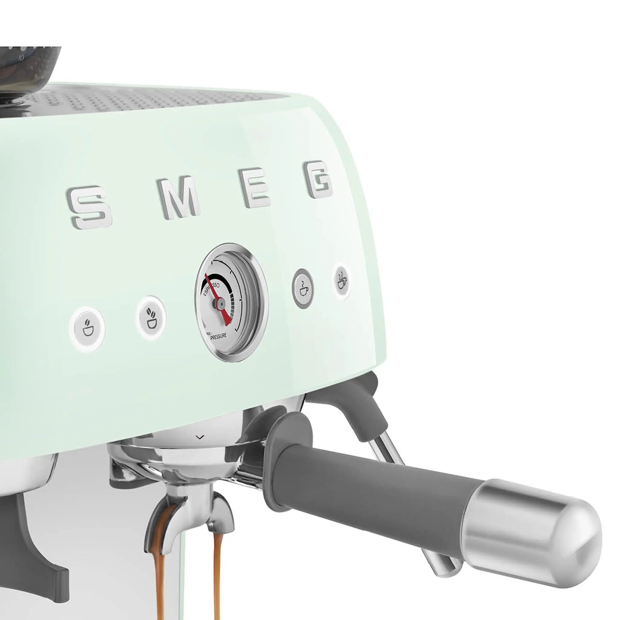 Smeg Smeg Manuell Kaffemaskin med Kvarn EGF03 Pastellgrön