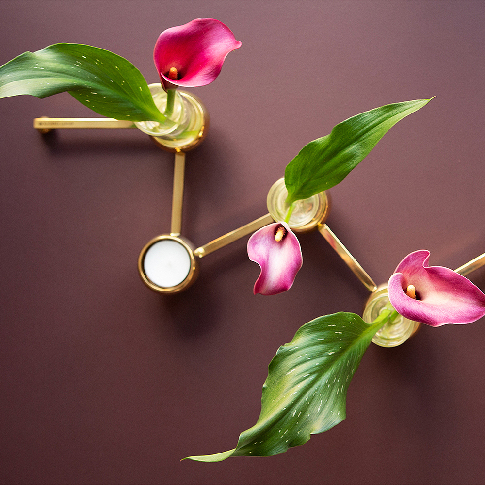 Klong Constella Ljusstake 5 hållare Mässing