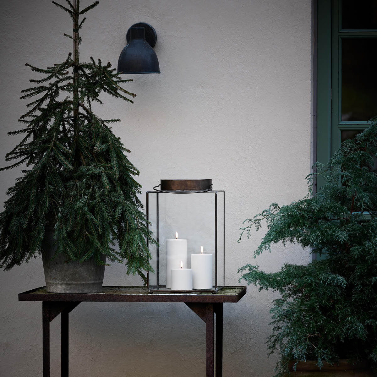 Uyuni Lighting Outdoor LED-blockljus 10,1x7,8 cm vit