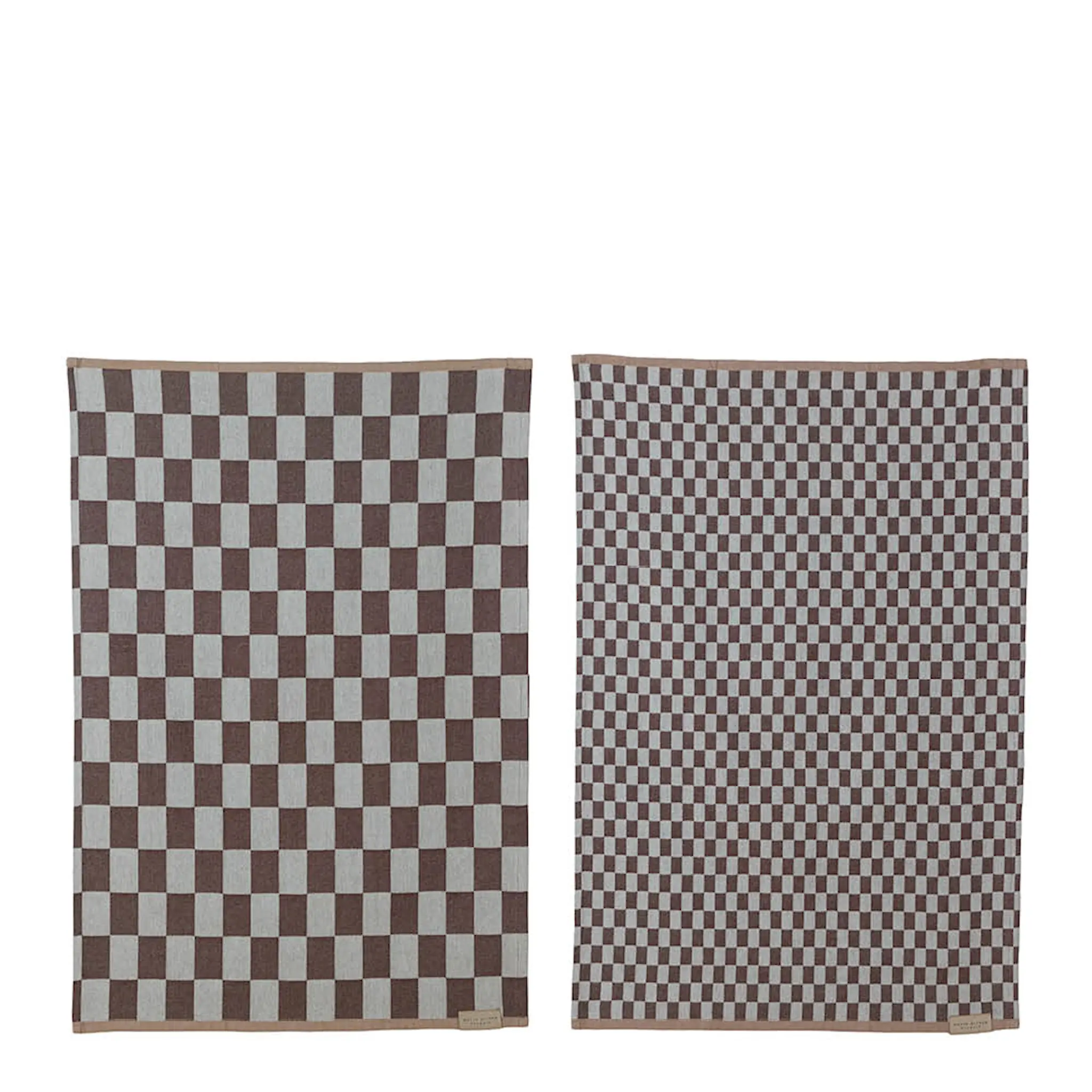 Mette Ditmer Mini-Max kjøkkenhåndkle 70x50 cm 2 stk brun