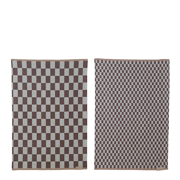 Mini-Max kökshandduk 70x50 cm 2-pack brun