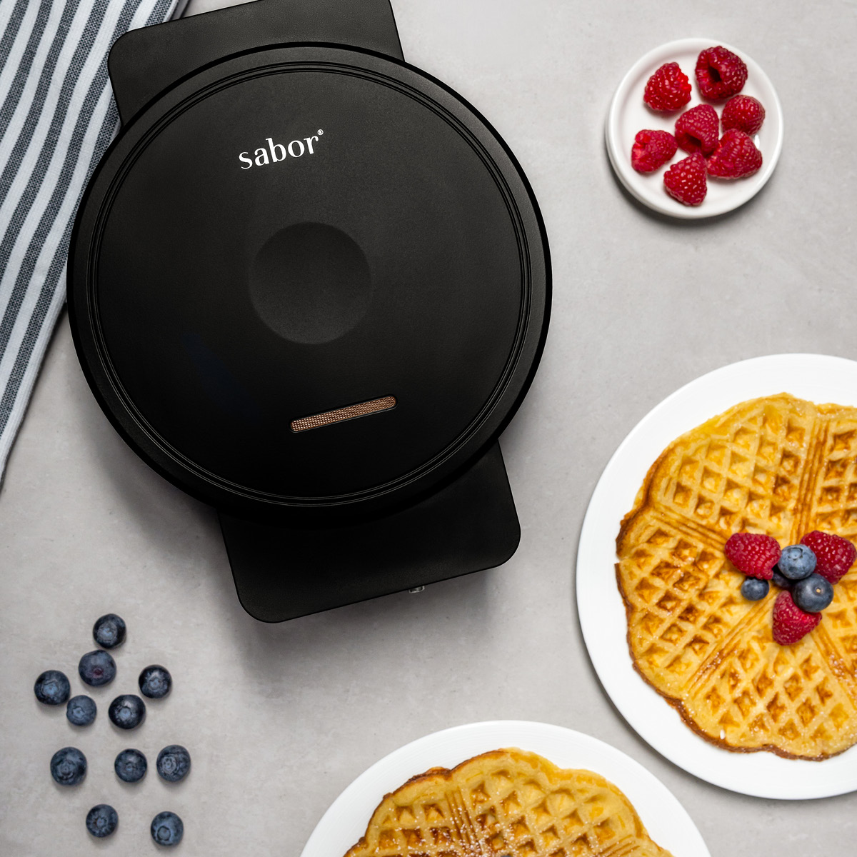 Sabor Ultimate Våffeljärn HAN-3116 Svart