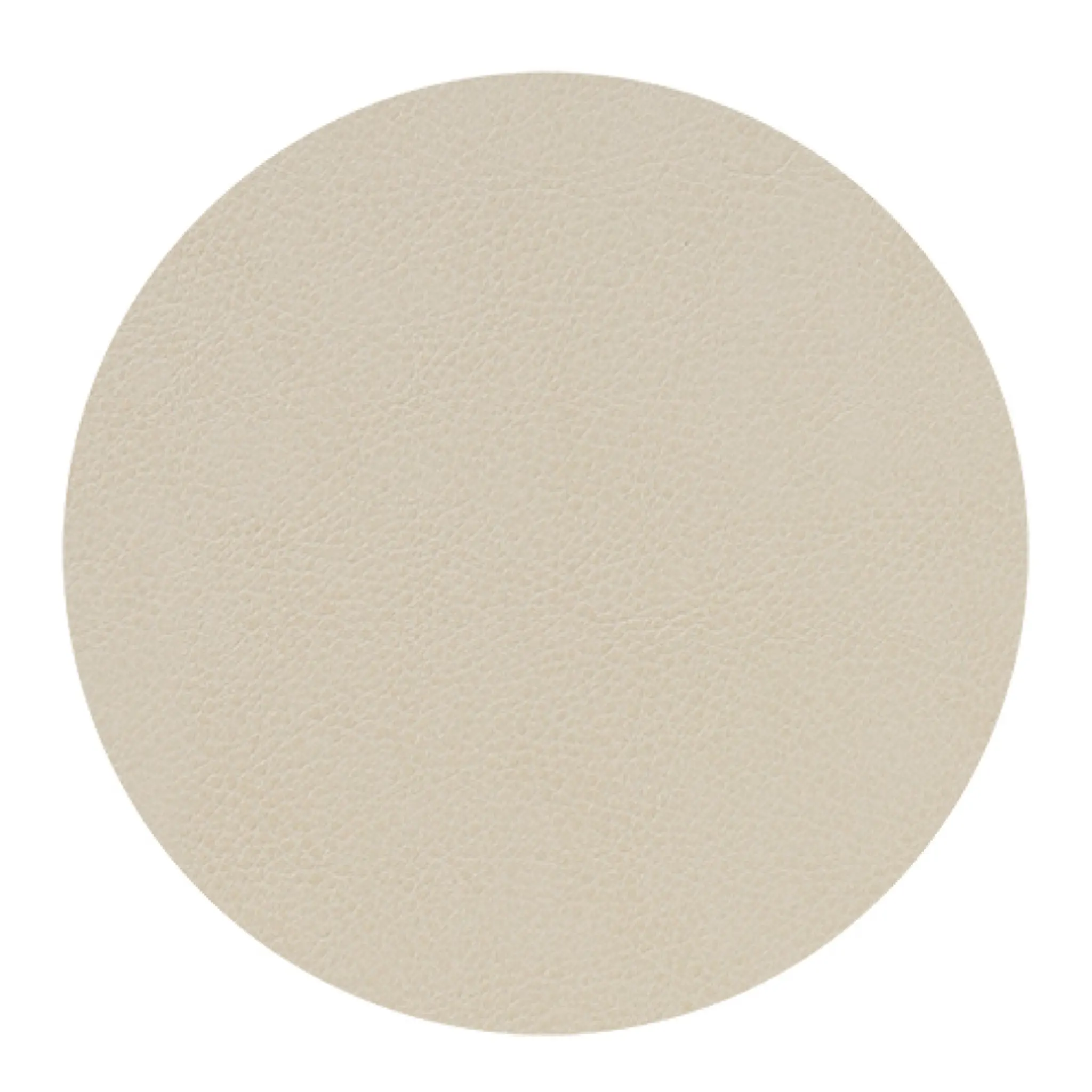 LIND DNA Leather Serene Circle Glasunderlägg 10 cm Cream