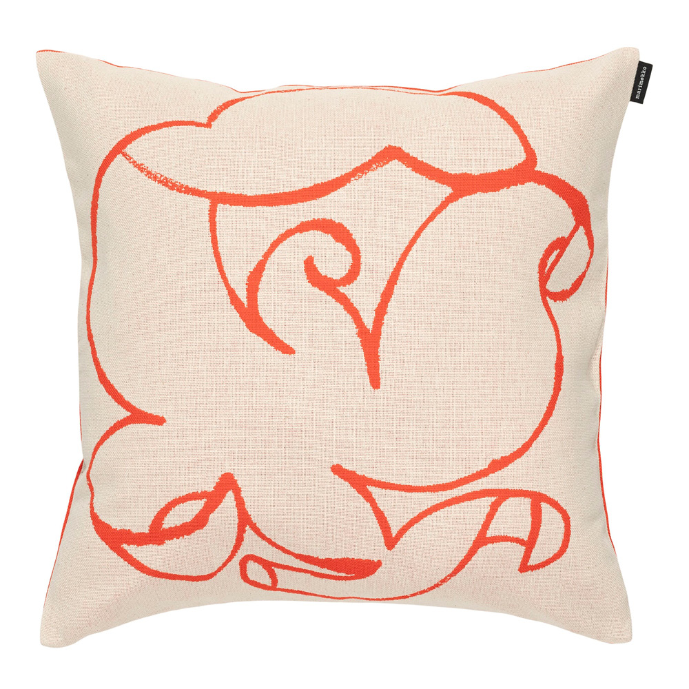 Marimekko - Pistilla Tyynynpäällinen 46x46 cm Valkoinen/Oranssi
