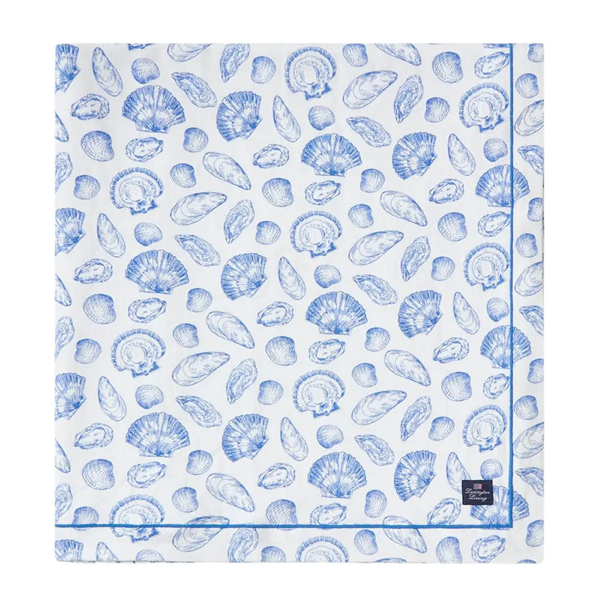 Lexington Duk 150x350 cm bomull snäckmönstrad vit