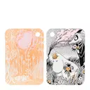 Mumin skärbräda/serveringbricka 21x31 cm sommarnatt