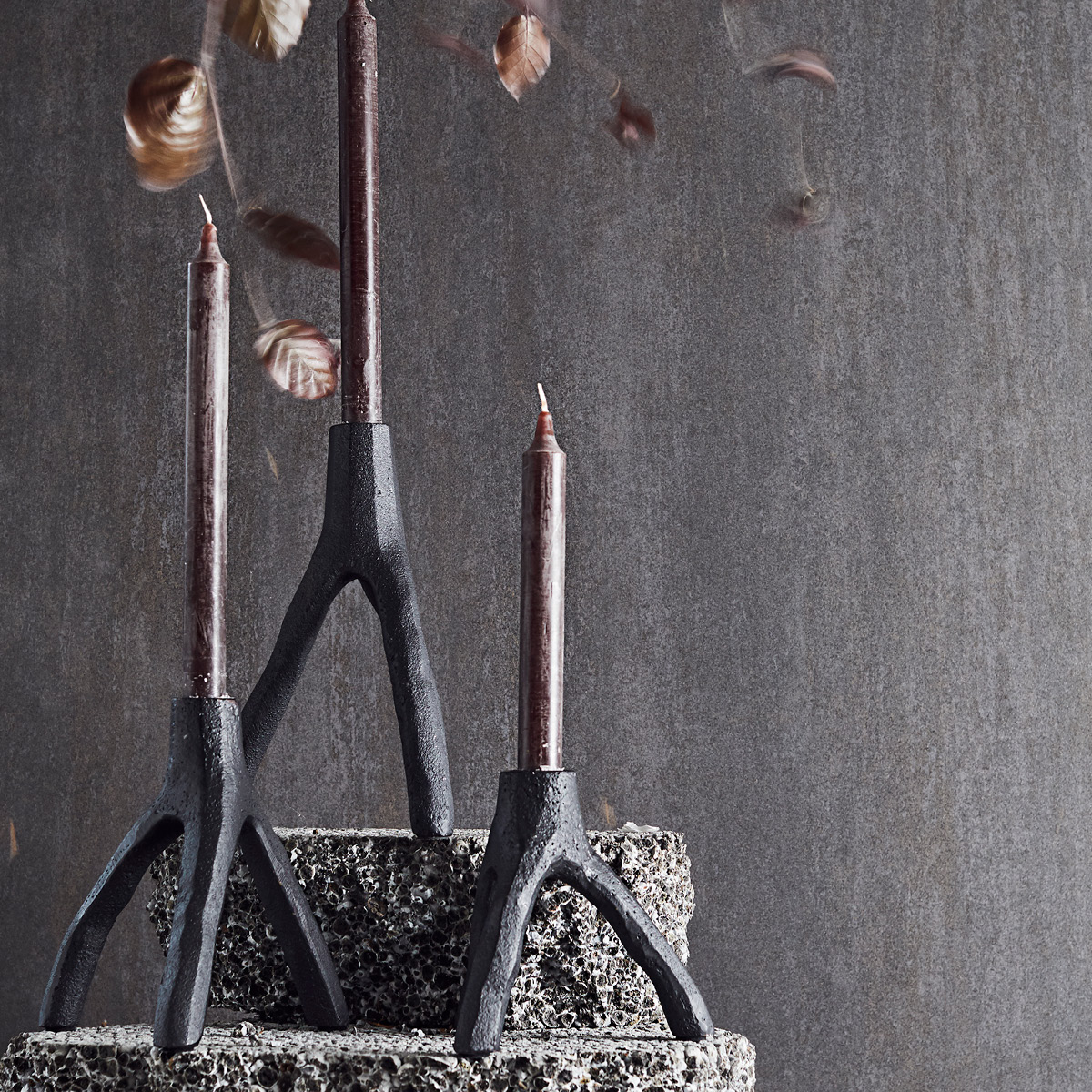 Muubs Aion ljusstake 17 cm svart