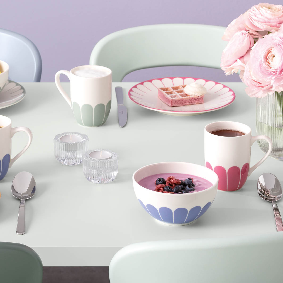 Villeroy & Boch Fleur cassis krus 29 cl rosa