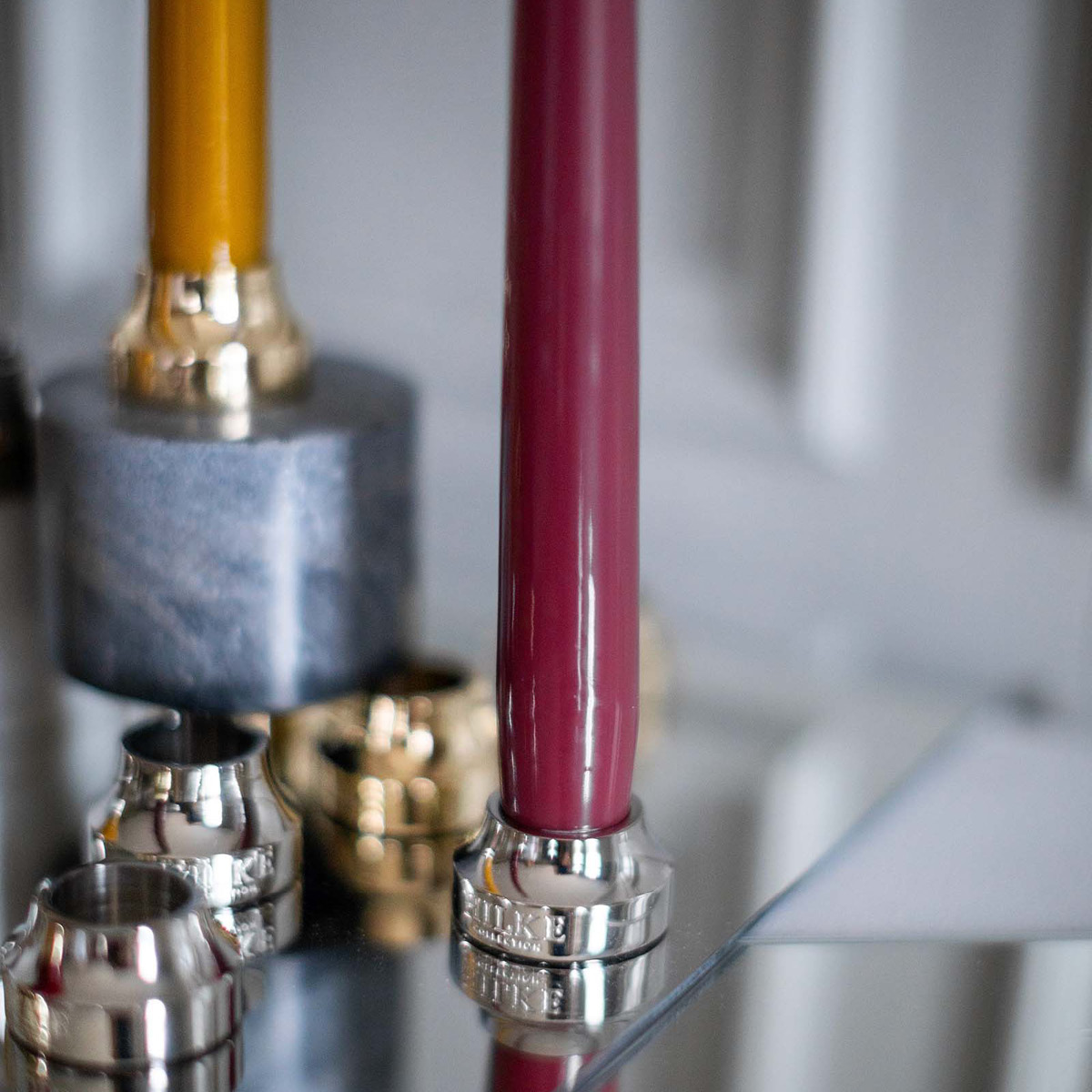 Hilke Herregårdslys 30 cm 6 stk gammelrosa