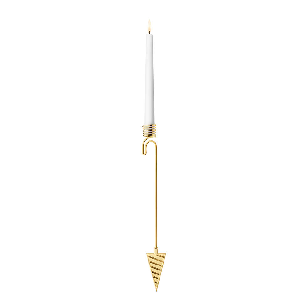 Georg Jensen - Joulu 2025 Kynttilänpidike joulukuuseen Kartio 19 cm Kulta